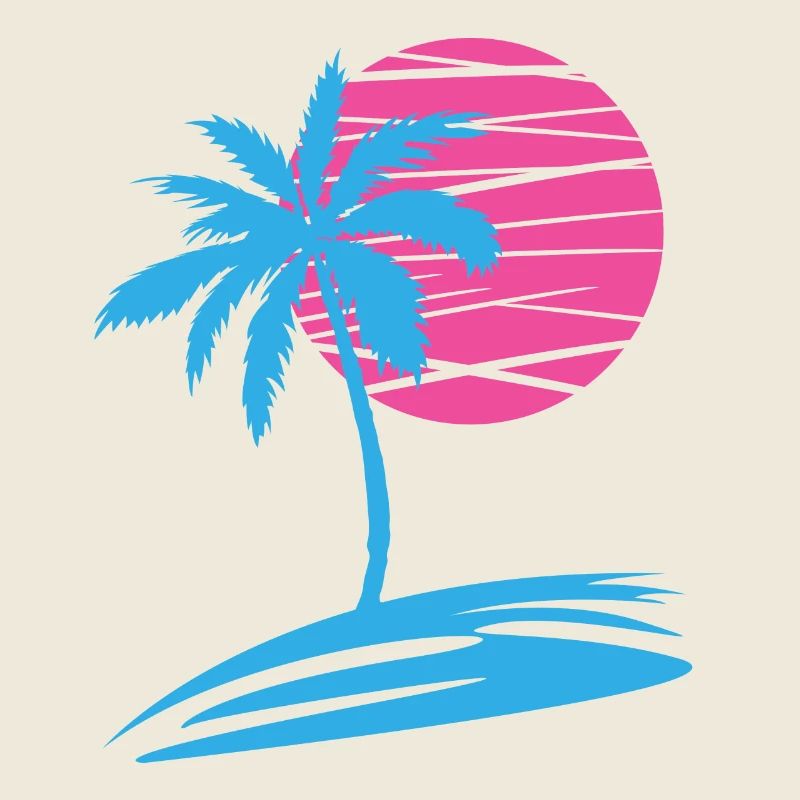 PALMIER D’ÉTÉ DEVANT LE SOLEIL