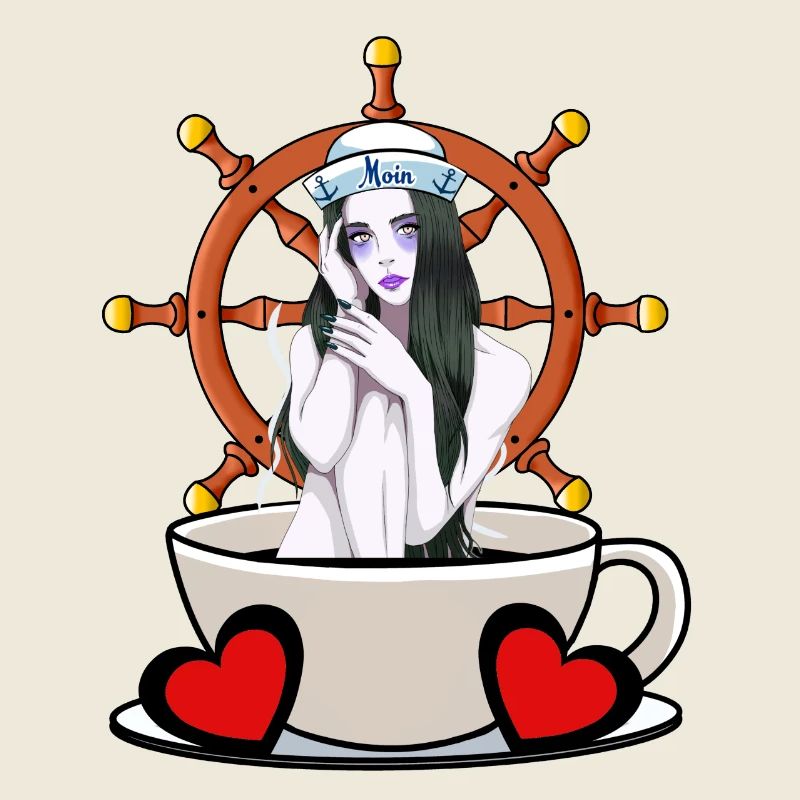 Coffee Break Sailor Sailor Girl Maritime Moin