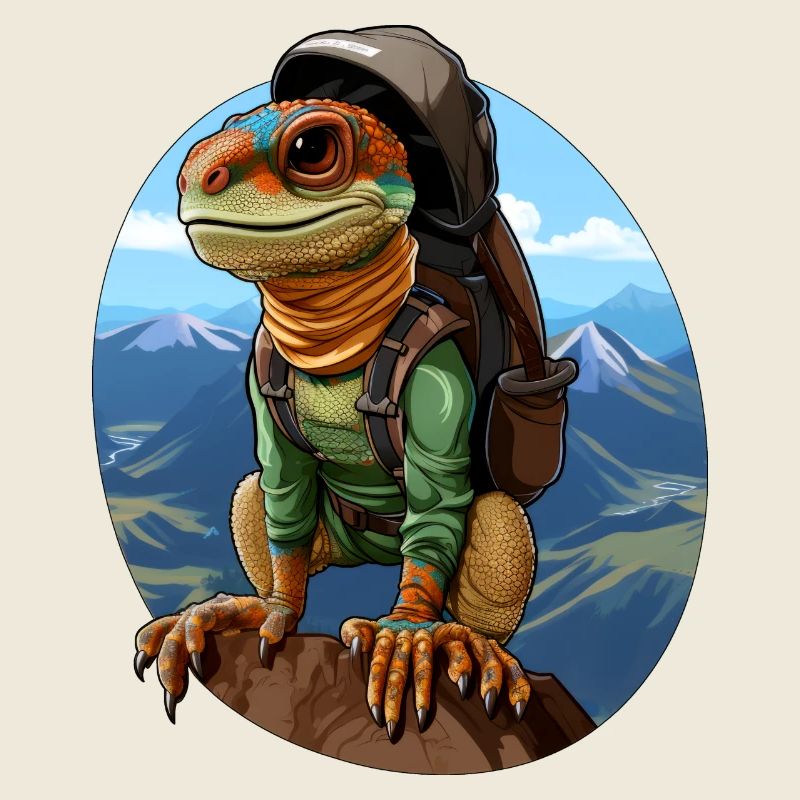 Eidechsen Bergsteiger / Wandern Eidechse