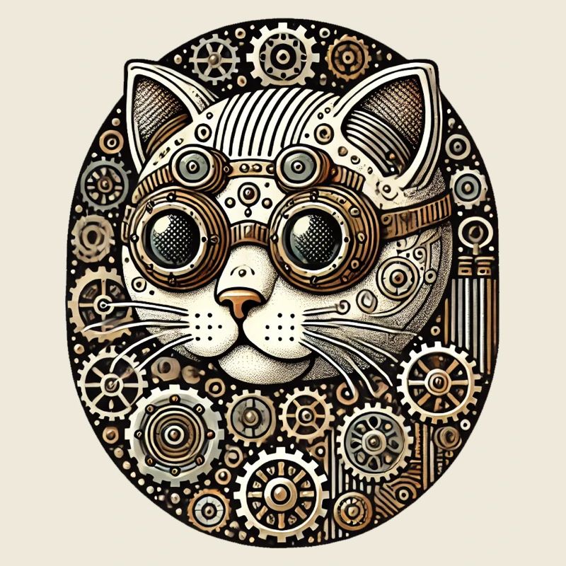 Steampunk Kätzchen Katze