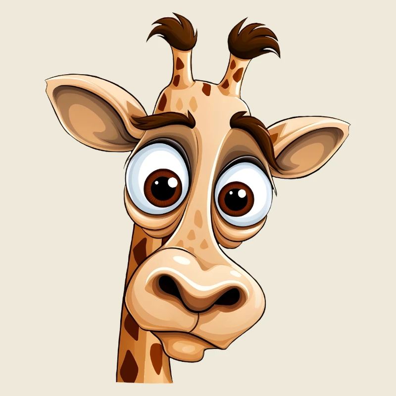 Crazy Giraffe mit Glubschaugen