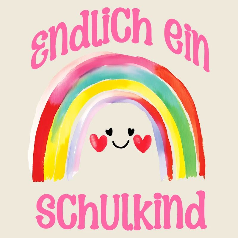 Einschulung Schulkind Regenbogen Mädchen Spaß
