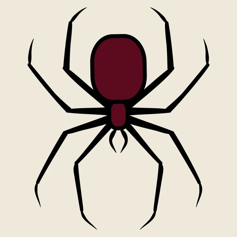 Gruselige Halloween Unheimliche Goth-Spinne 3