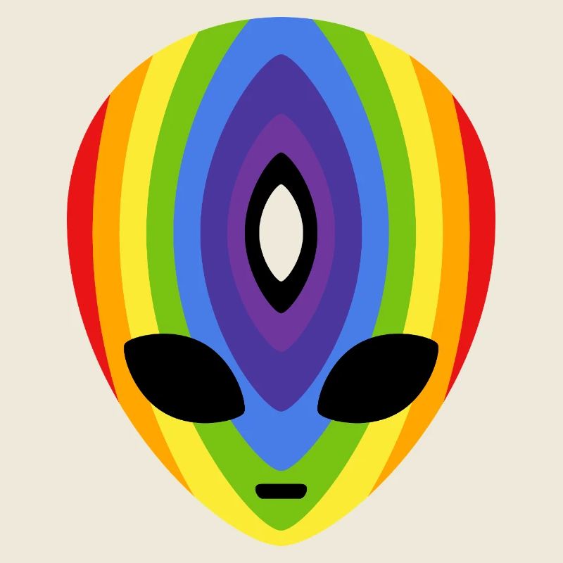 Prismatischer Regenbogen-Alien