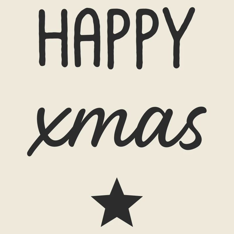 HAPPY Xmas Star Design