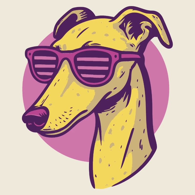 Lévrier, lunettes de soleil Galgo, Pop Art