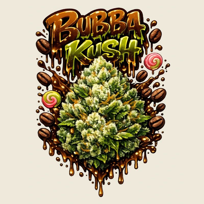 Bubba Kush Graffiti-Druck