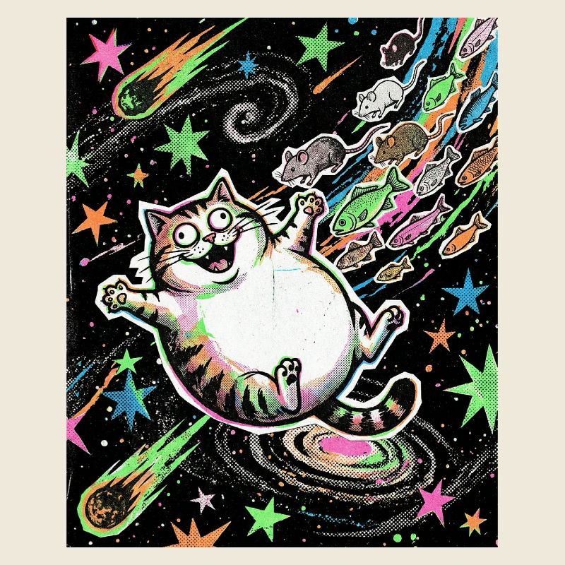 Verrücktes Kätzchen Universum