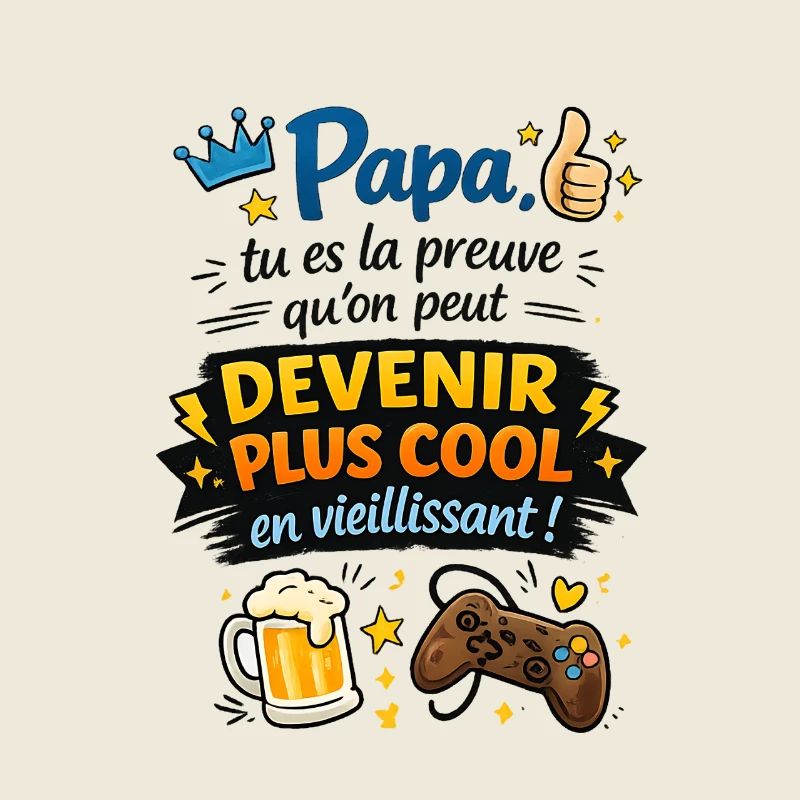 Papa, preuve que l'âge brille