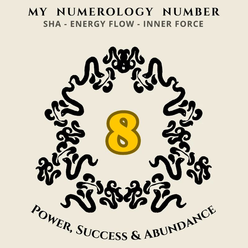 Numéro 8 Symbole de Pouvoir, de Succès et d’Abondance