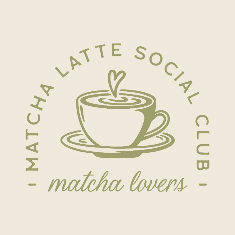 Matcha latte vert aesthetic