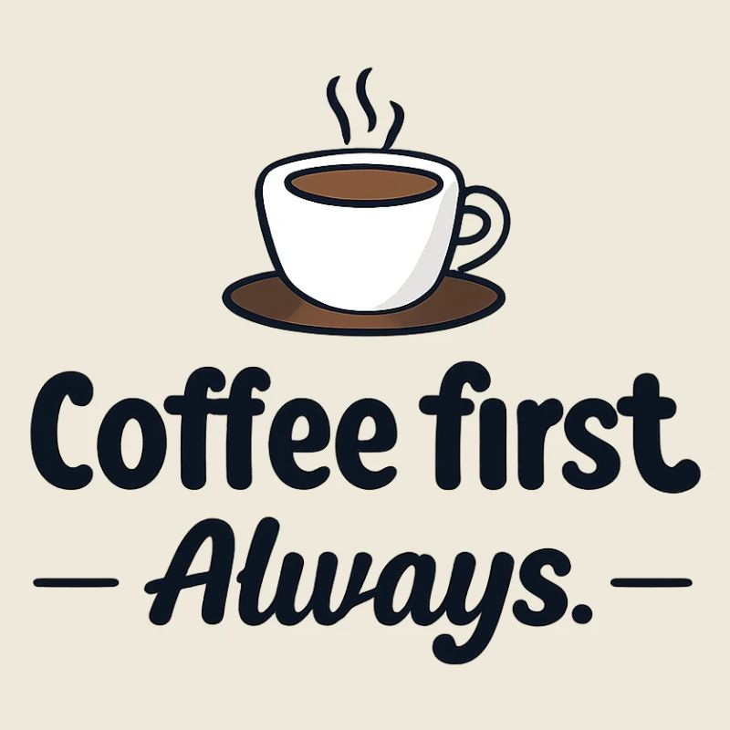 Coffee first