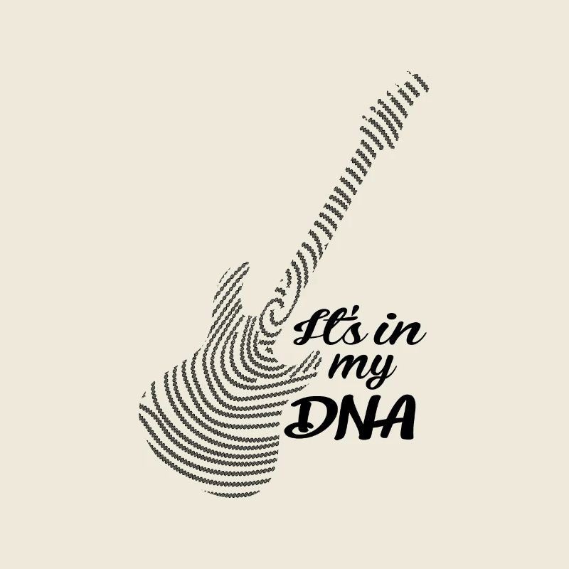 Musik E-Gitarre ist in my dna Englisch