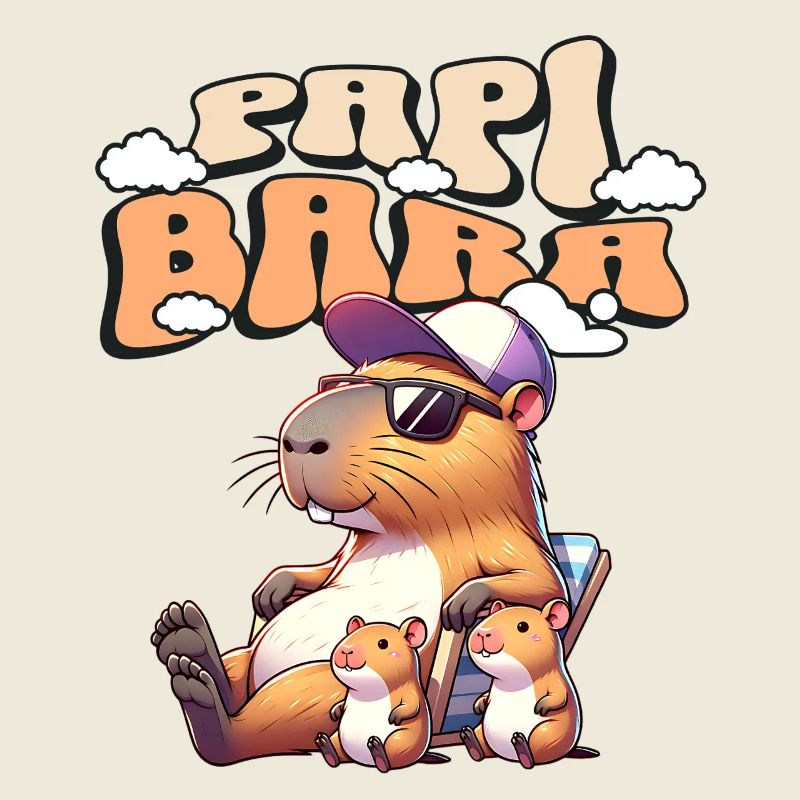Papibara Capybara Vater Papa
