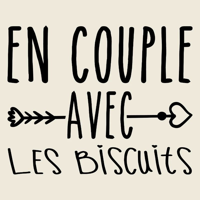 En Couple avec Biscuits, cadeau Fans de Biscuits