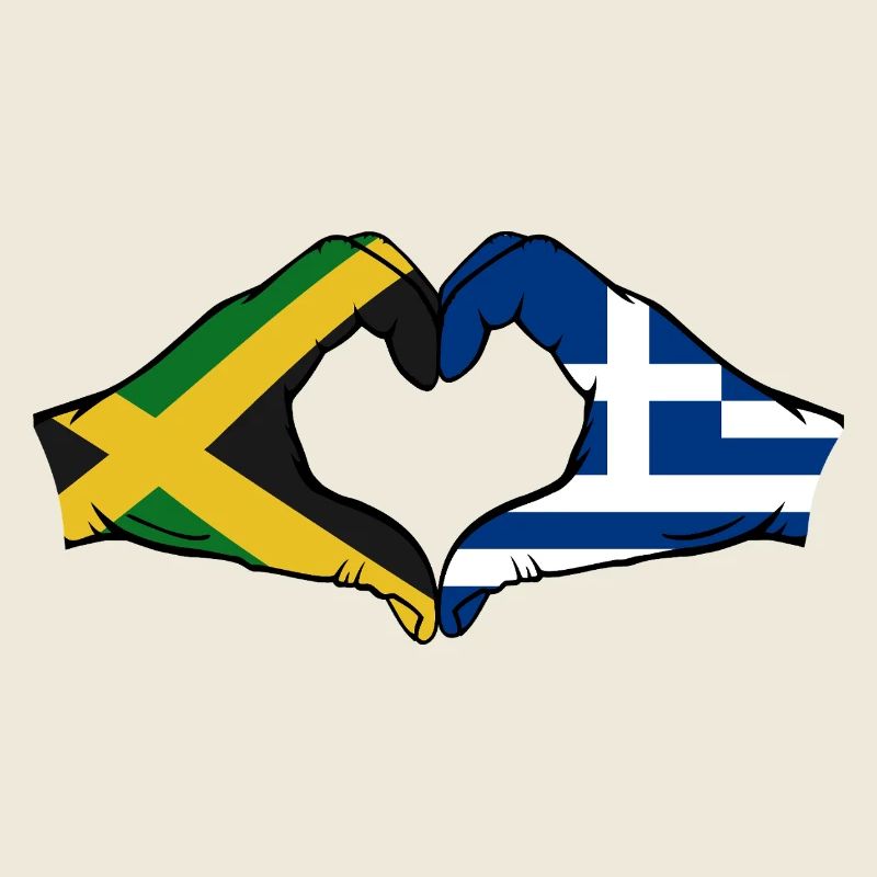 Jamaica Greece Hands Heart Shape
