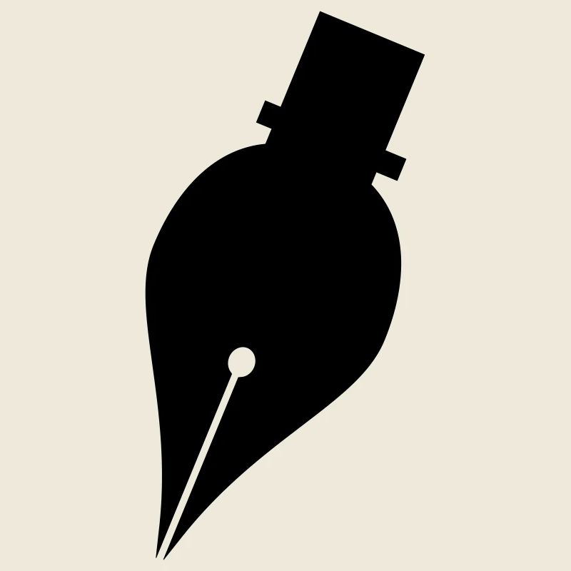 Schreibstift oder Tintenstift-Logo für Schreiber