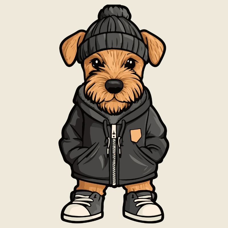 Airedale Terrier Chien Dessin animé