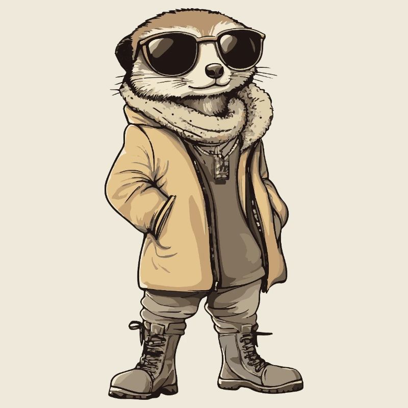 Erdmännchen Cool Winter