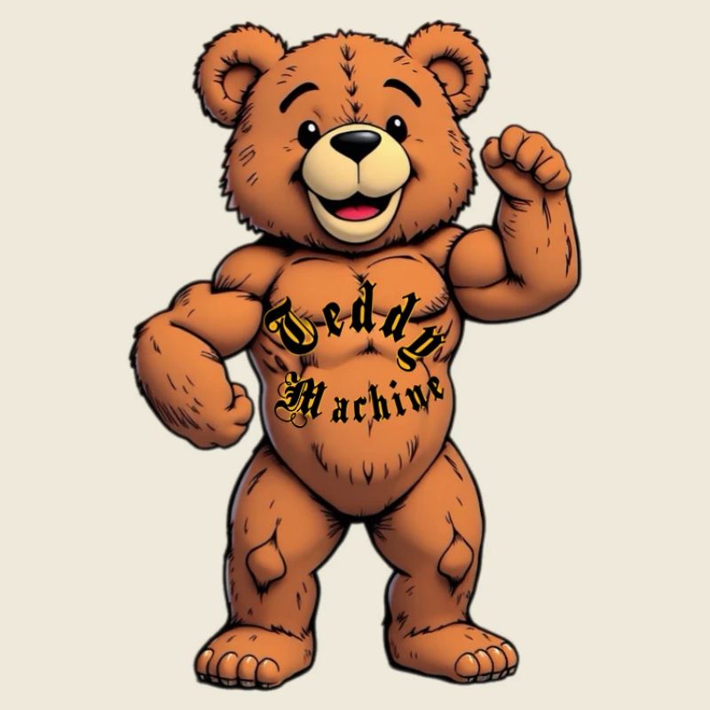 Teddy Machine Tattoo Bear