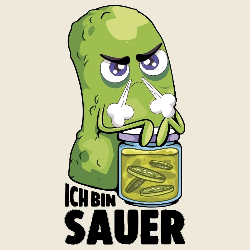 Ich bin sauer Gurke frustriert Statement