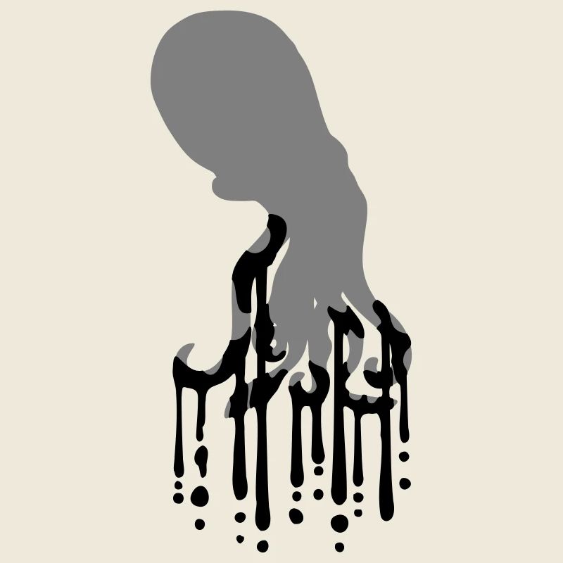 Tentacle Octopus Ink Drop Graffiti Spray Cool