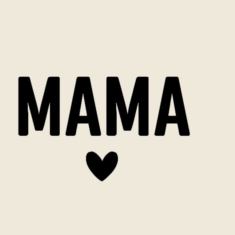 Mama black text