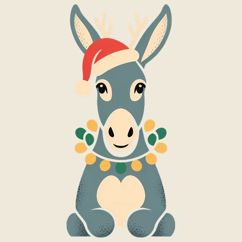 Donkey Elf Christmas Funny Cute Cute Gift
