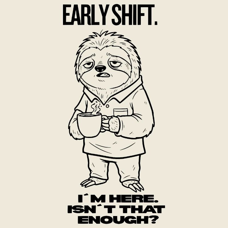 Early Shift Sloth Shirt – I’m Here.Isn`t Enough?