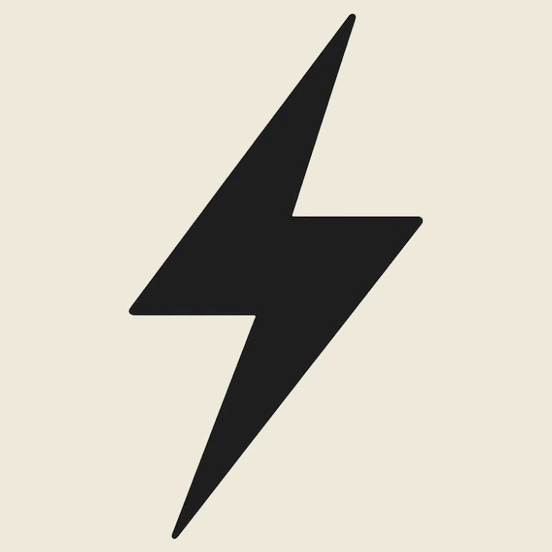 Schwarzer Blitz Symbol