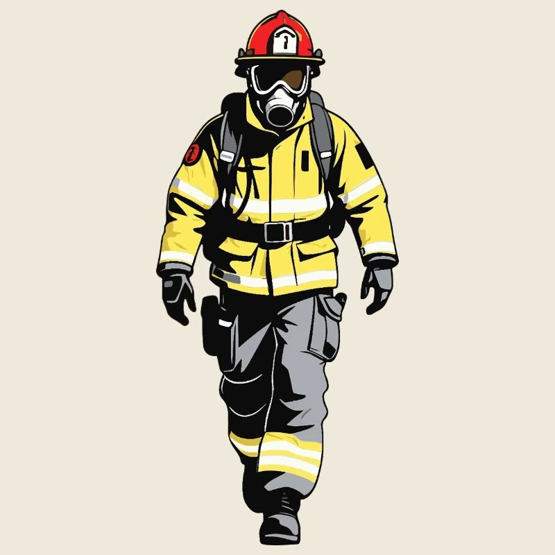 Firefighter - Profession Design Sticker