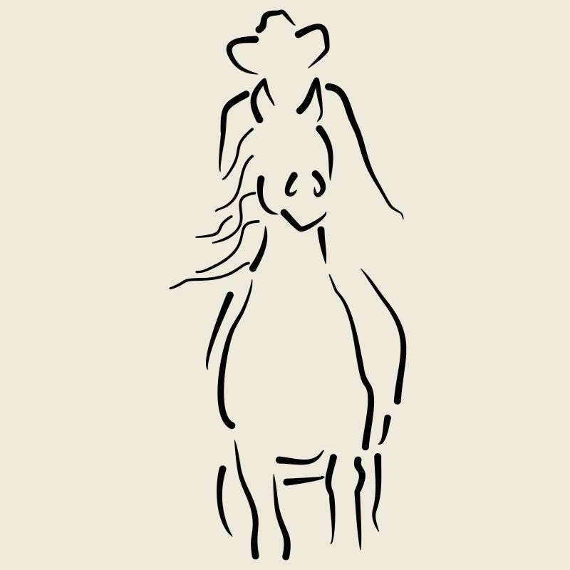 Sliding Stop-Pferd