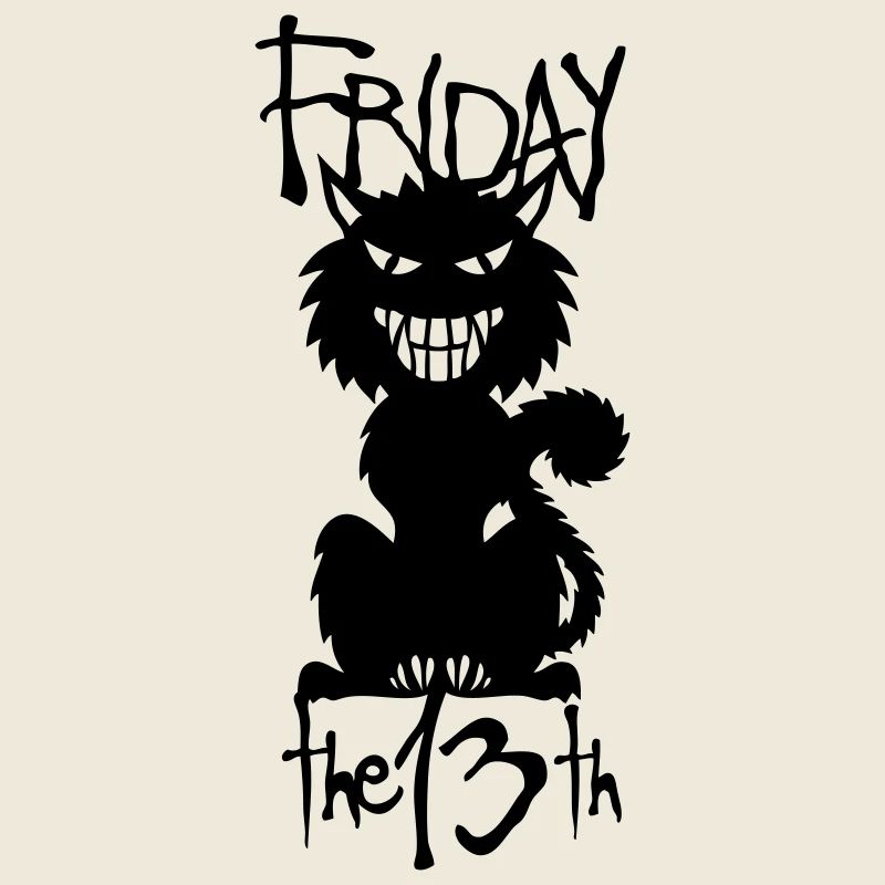 black cat friday 13 halloween