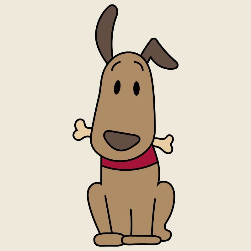Dog with bones