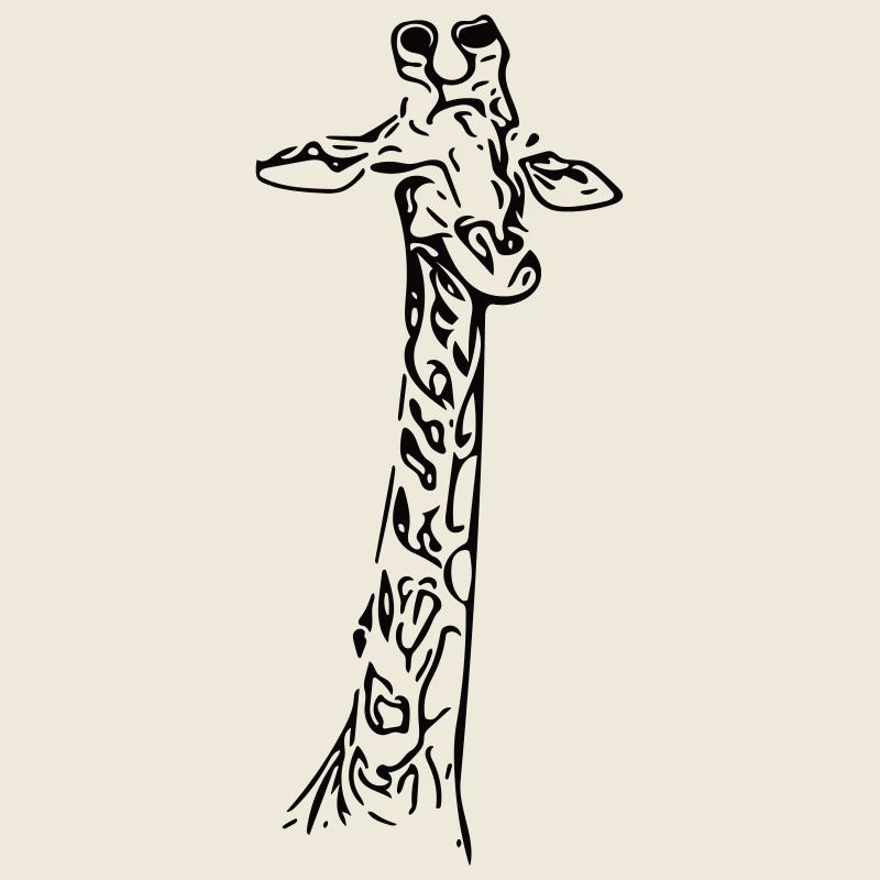 Vintage Vector Giraffe