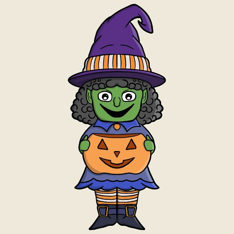 Citrouille Sorcière Halloween