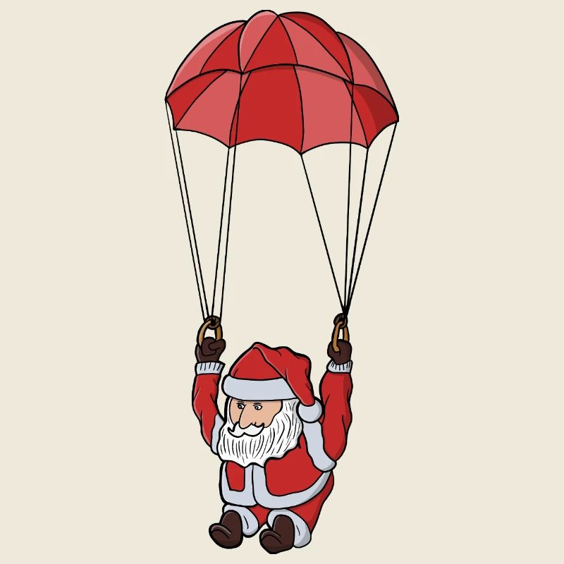 Parachutisme du Père Noël