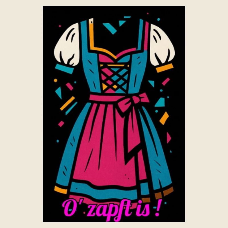 Traditionelles Dirndl mit moderner Farbpalette