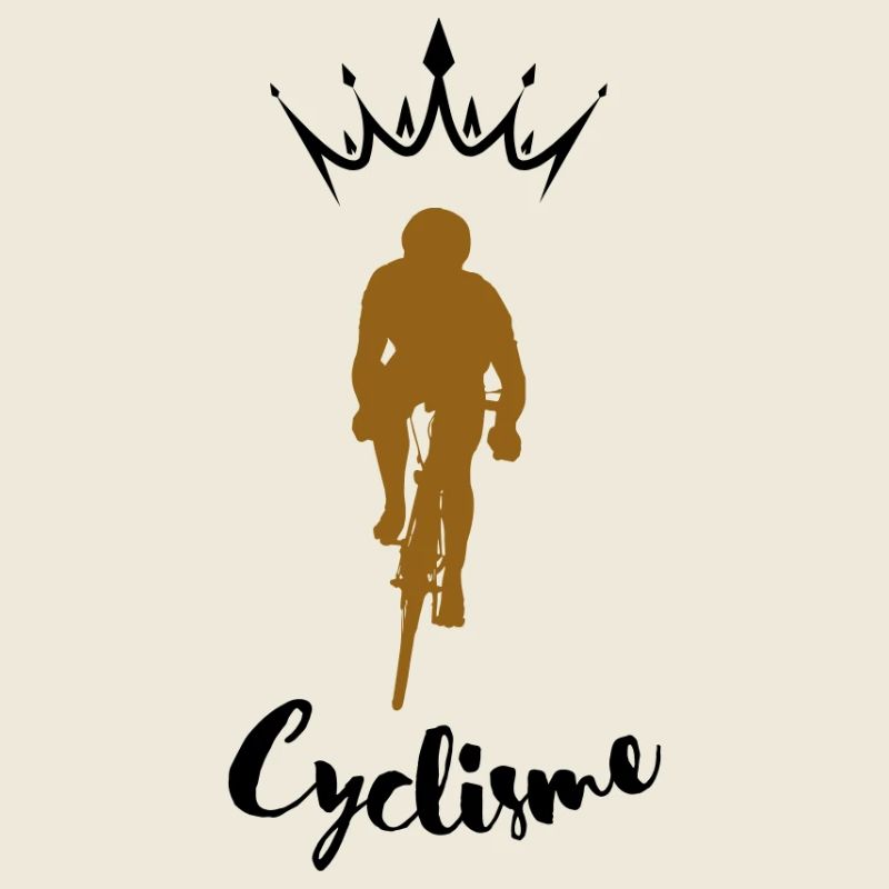 Radfahrergold auf Schwarz
