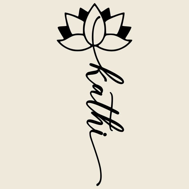 Kathi Name Flower Font