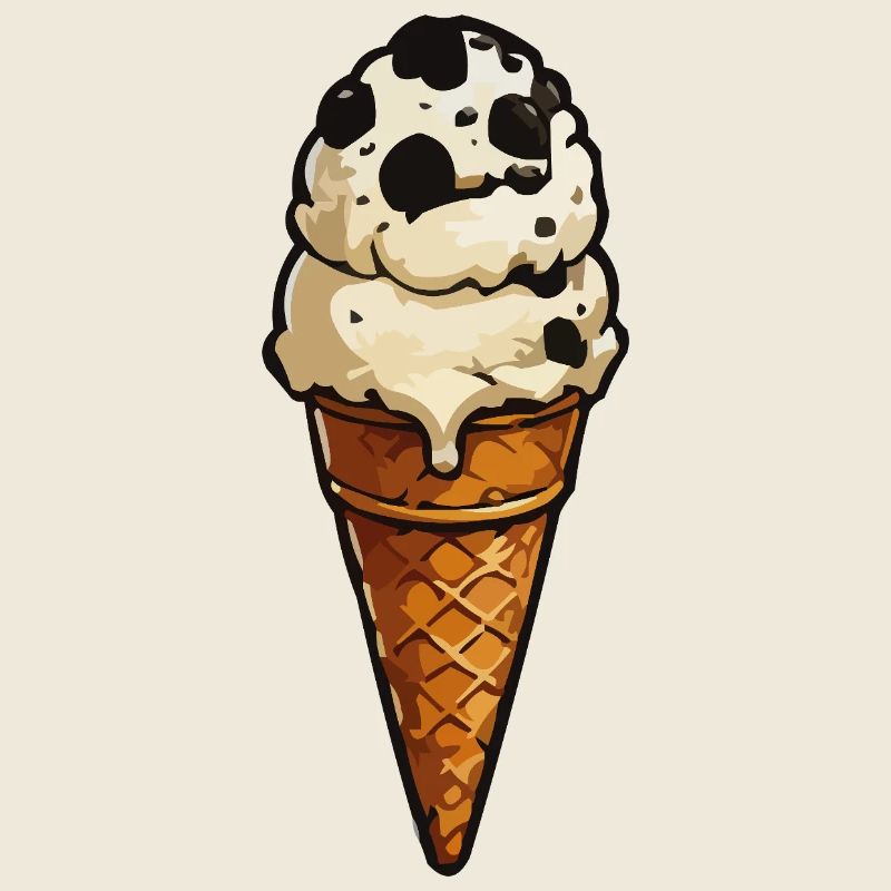 Keks-Eis Cartoon-Icon