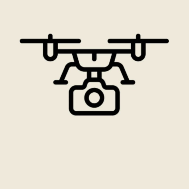 Drone icon camera drone