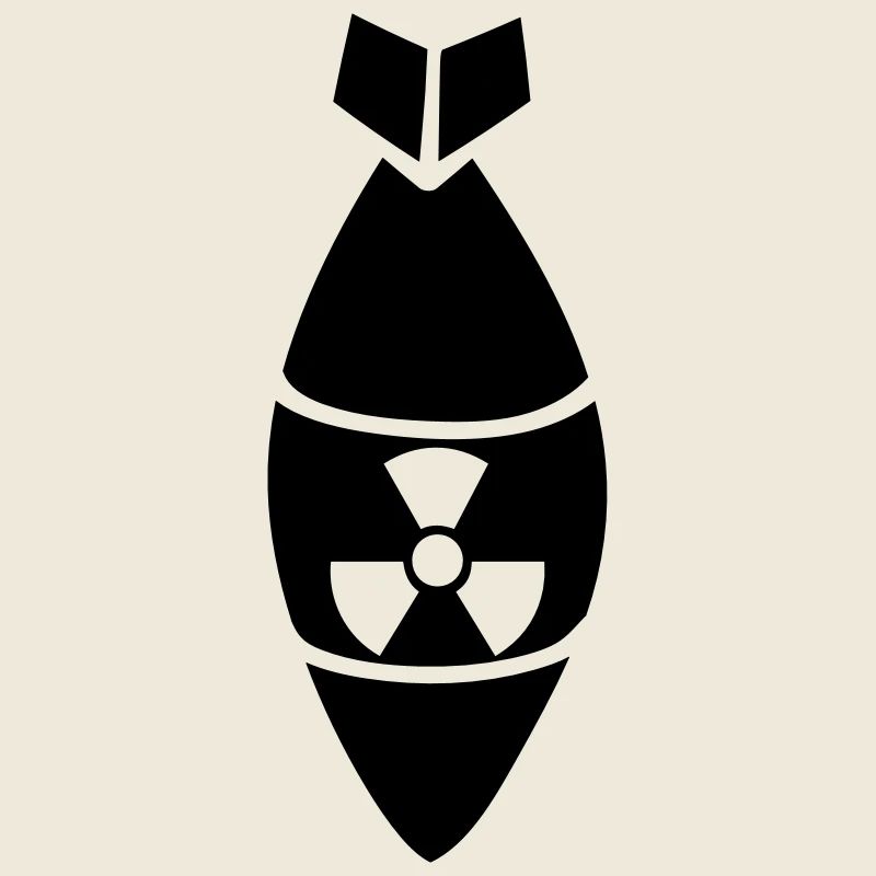 black danger caution caution caution atomic bomb