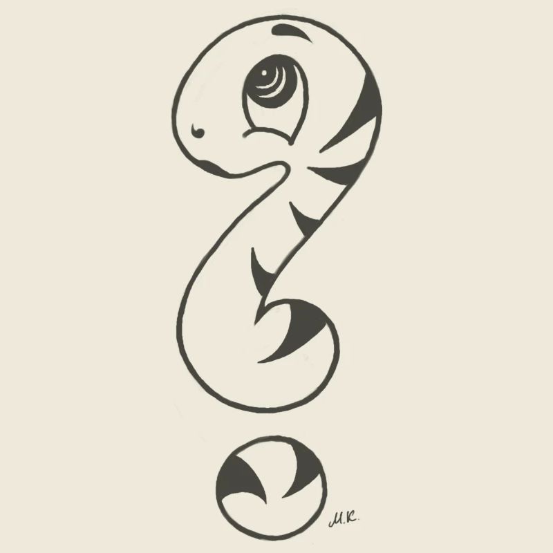 Question mark snake