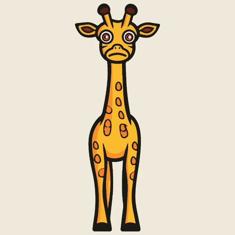 Giraffe Halloween Comic Funny