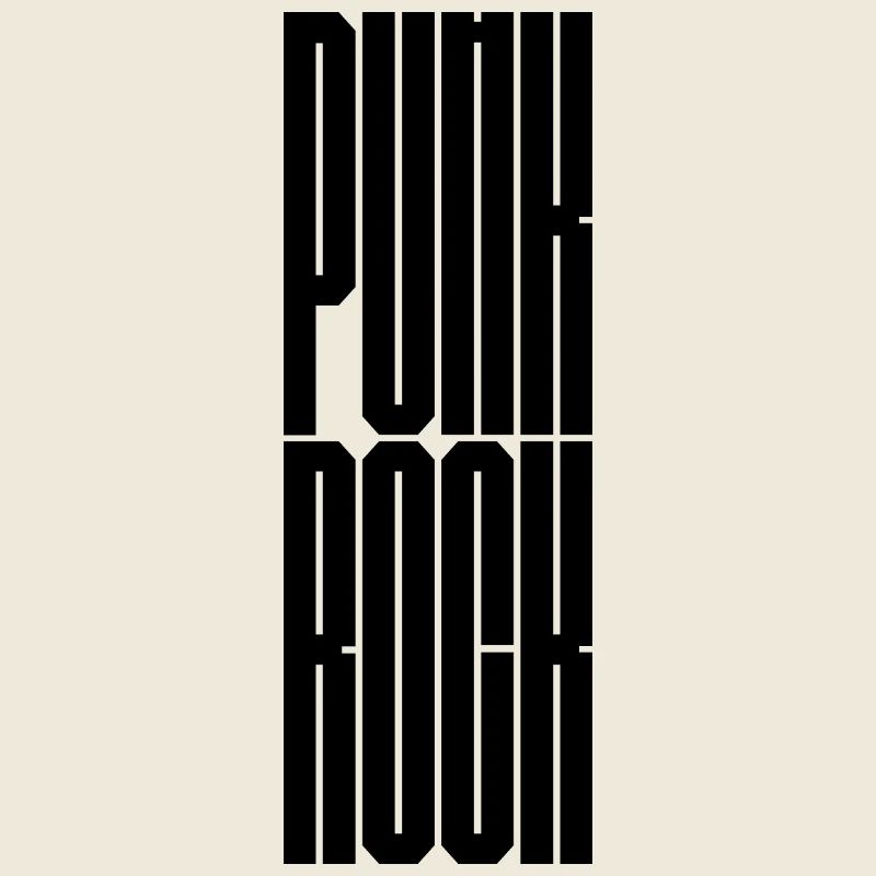 Punk Rock Bold Geometric Typography