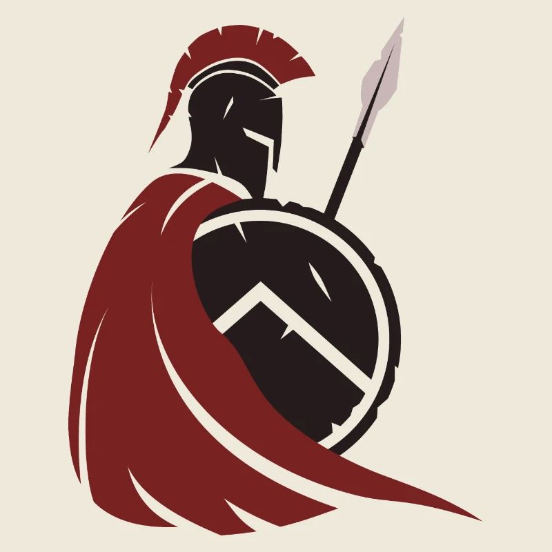Stylized Spartan Warrior – Strength & Honor