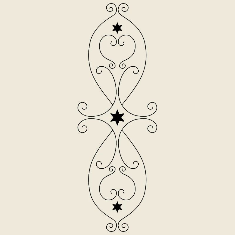Symmetrisches Sternmuster