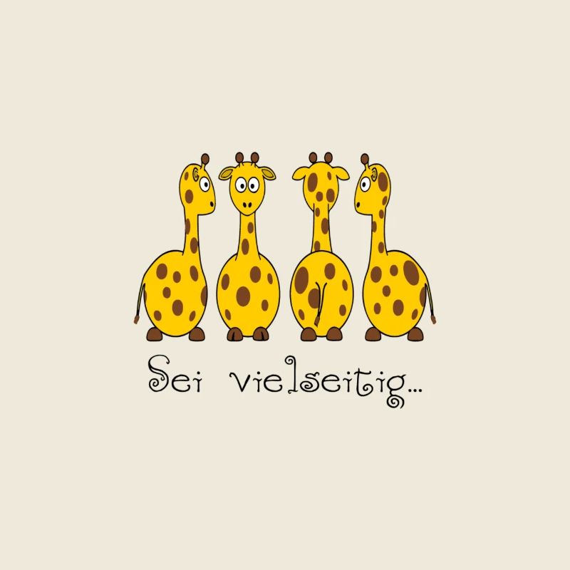 lustige giraffen