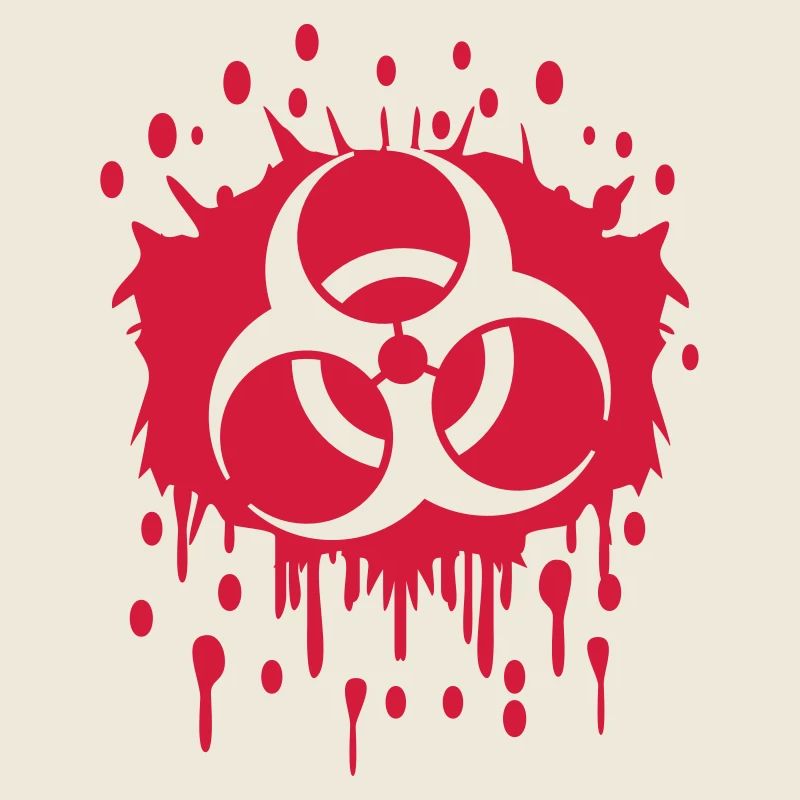 Graffiti de sang Biohazard